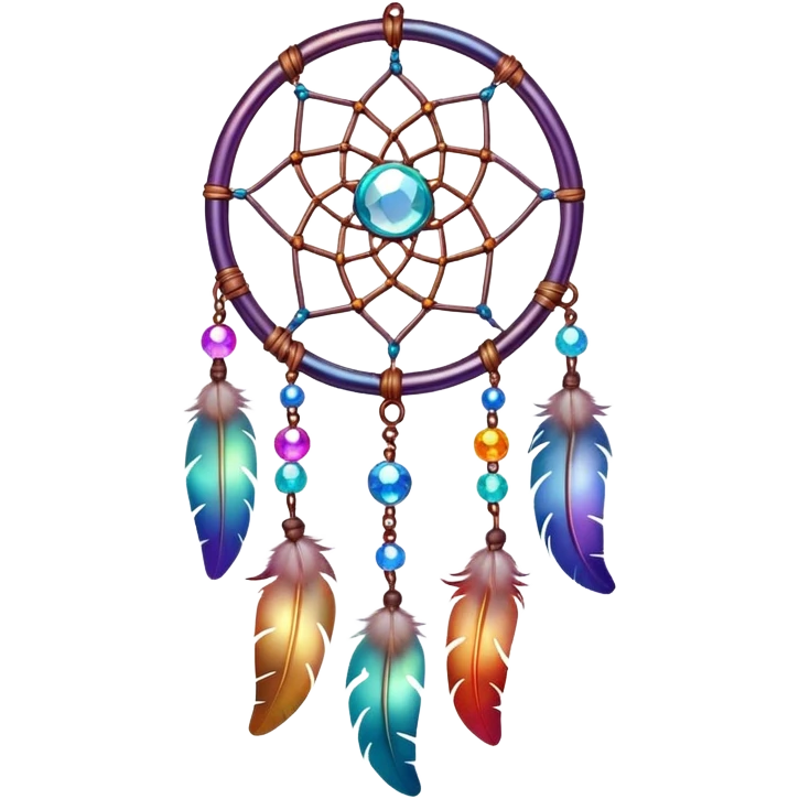 Iridescent Dreamcatcher-suncatcher emoji