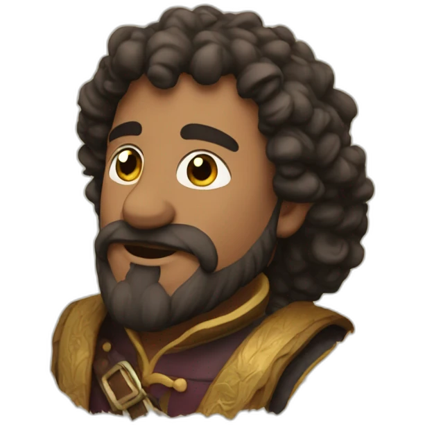The seven man is a bard emoji