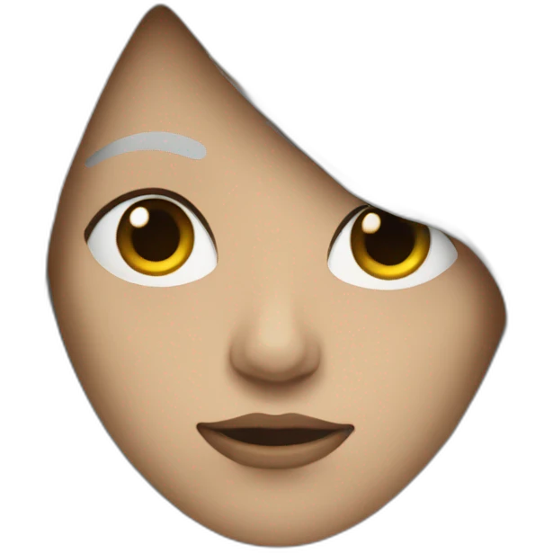 Broken human looking android emoji