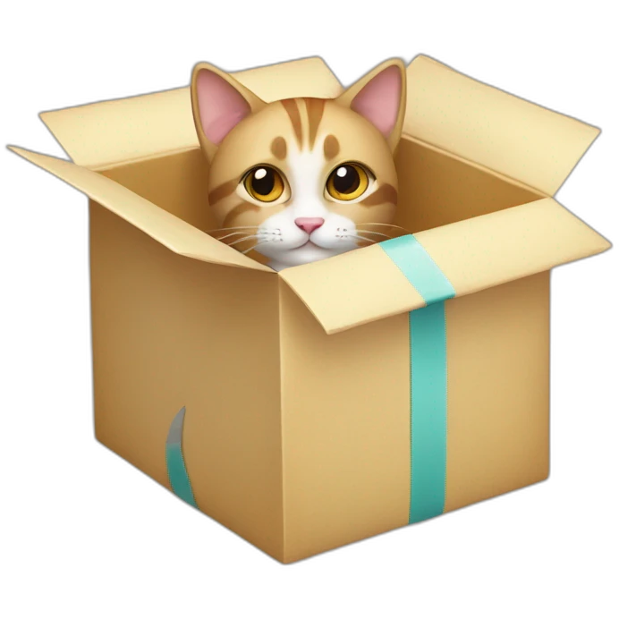 cat in gift box emoji