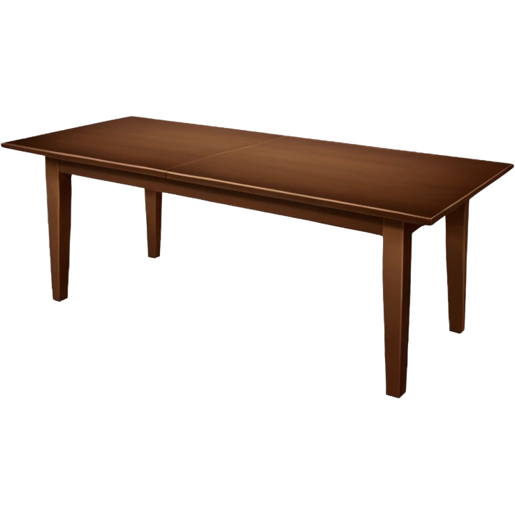 Long rectangular Wooden dining table emoji
