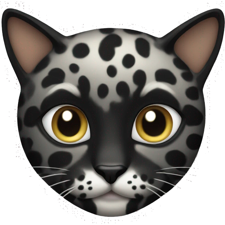 Black spotted cat emoji