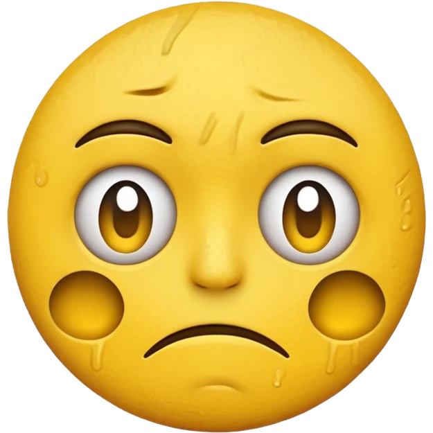 Emoji disgustado y triste  emoji