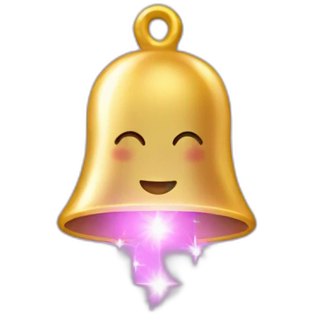 Twinkle bell emoji