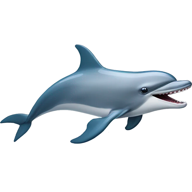 Dolphin with mouth open emoji
