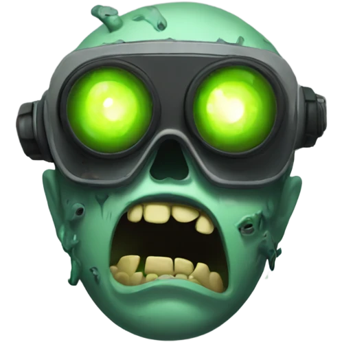 Zombie with night vision goggles emoji