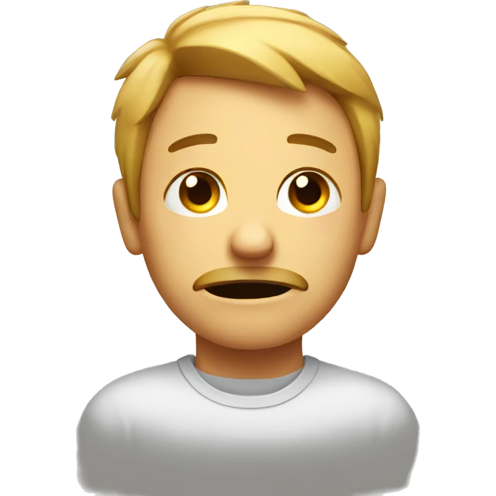 Tired face emoji