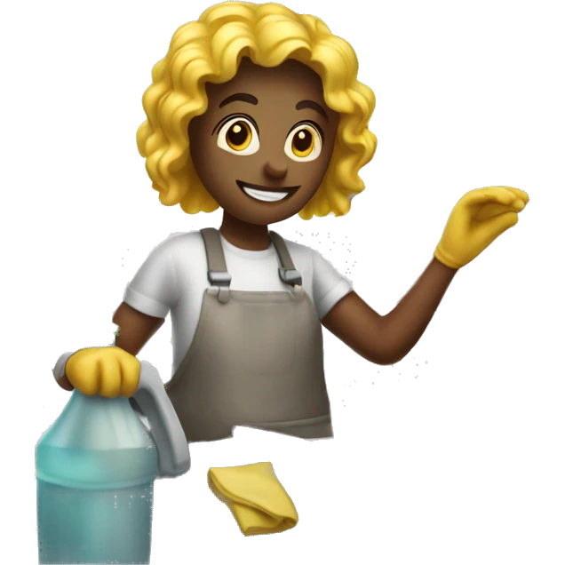 they are cleaning the kitchen emoji
