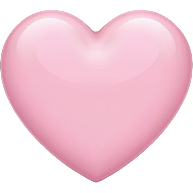Light pink heart emoji