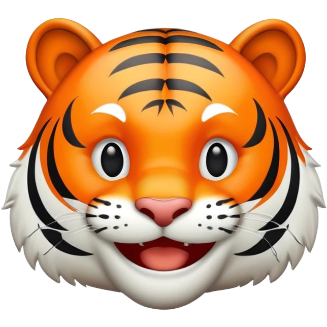 happy tiger face emoji