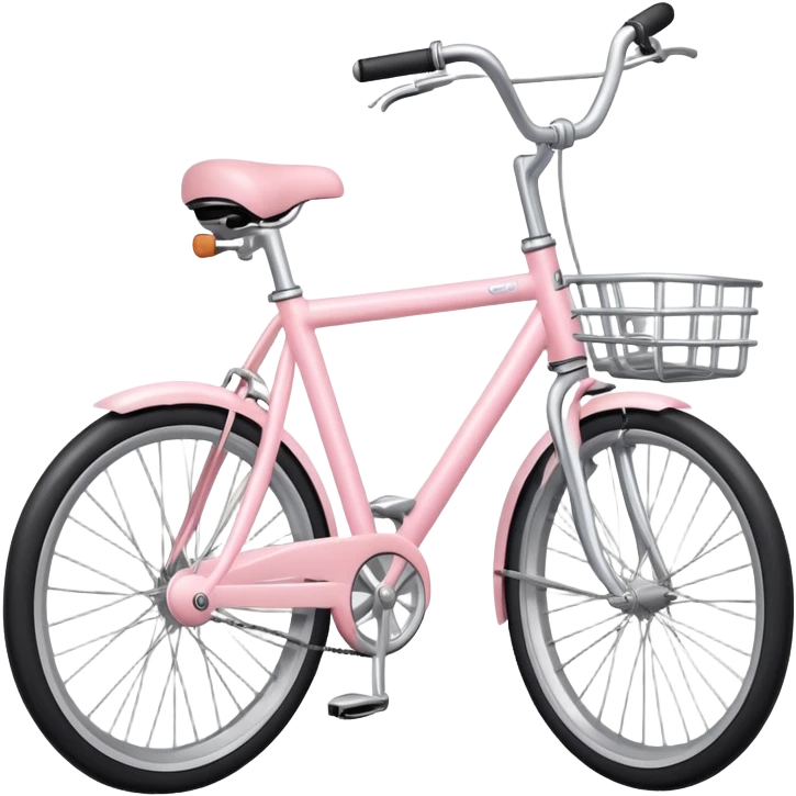 Light pink and ailver bicicle emoji