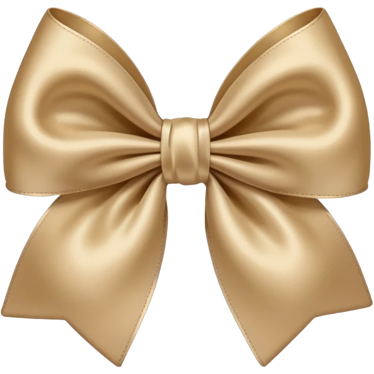 Beige bow emoji