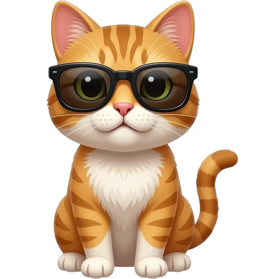 Cat wearing sunglasses emoji