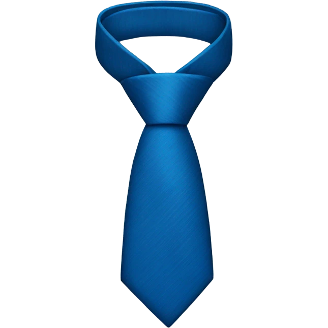 blue tie emoji