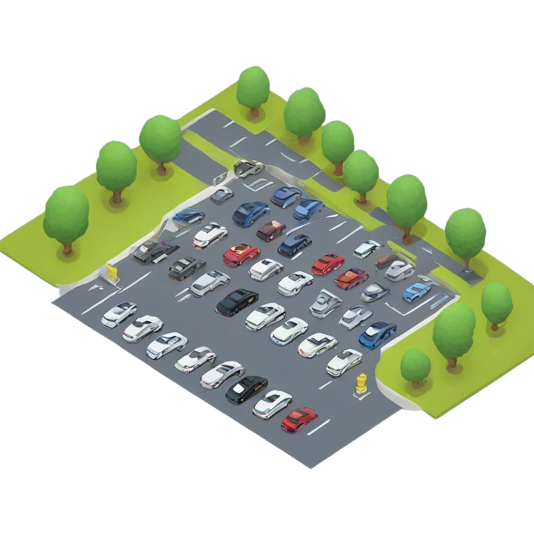 isometric carpark emoji
