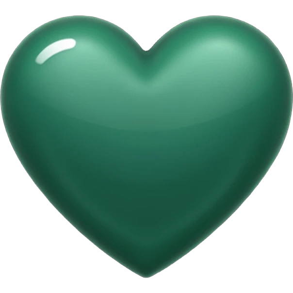 dark green heart, no text emoji