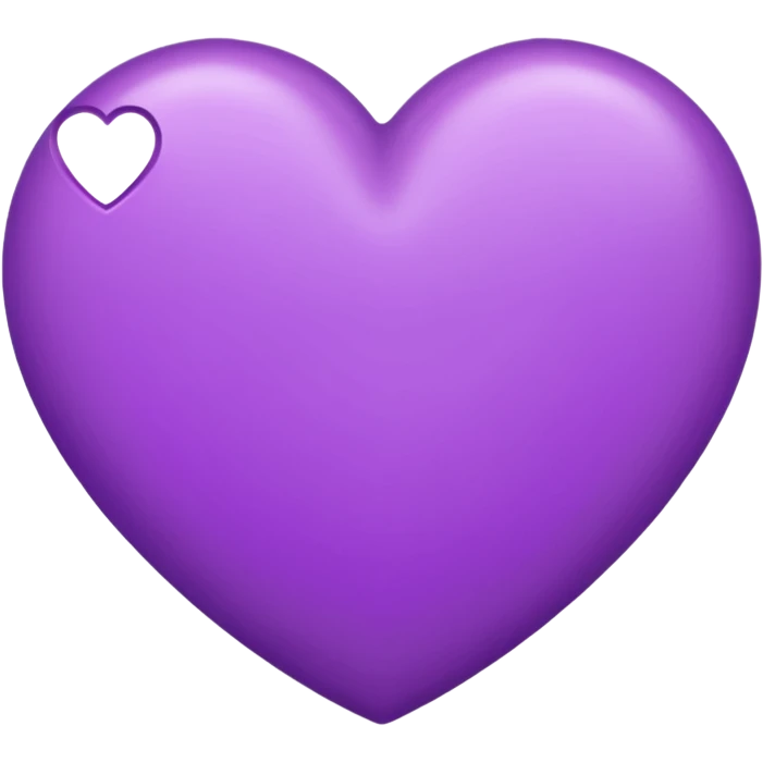 IOS's letter emoji but with a purple heart emoji