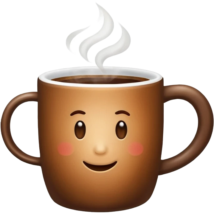 Coffee with steam emoji