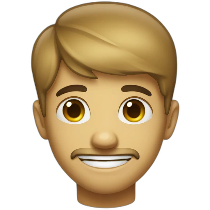 Faux sourire tristesse emoji