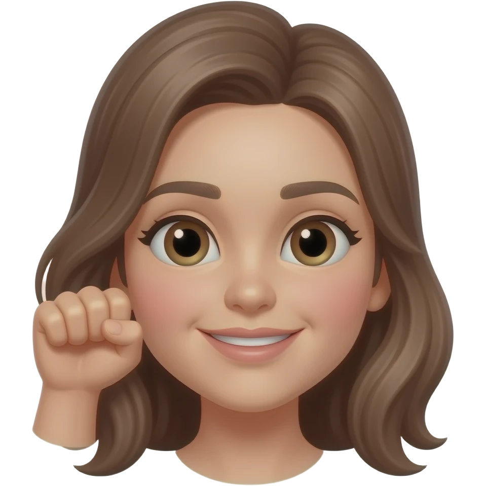 fist on womans face emoji