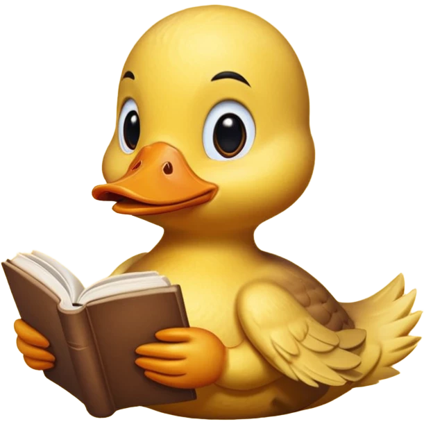 duck with book emoji