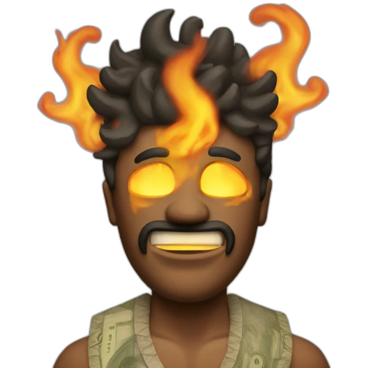 burning money man emoji