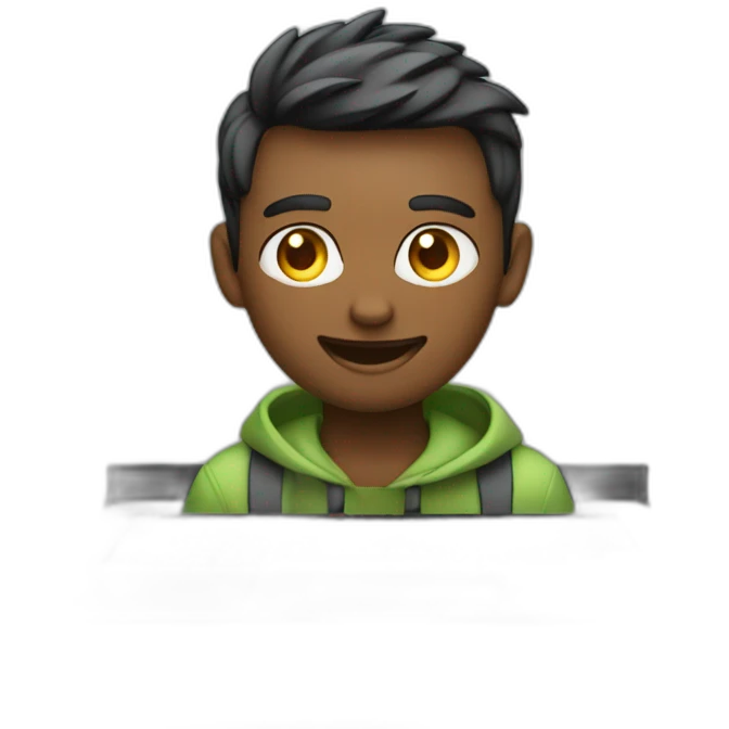 programmer codes on macbook emoji