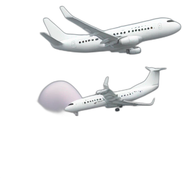 plane 2 buildings emoji