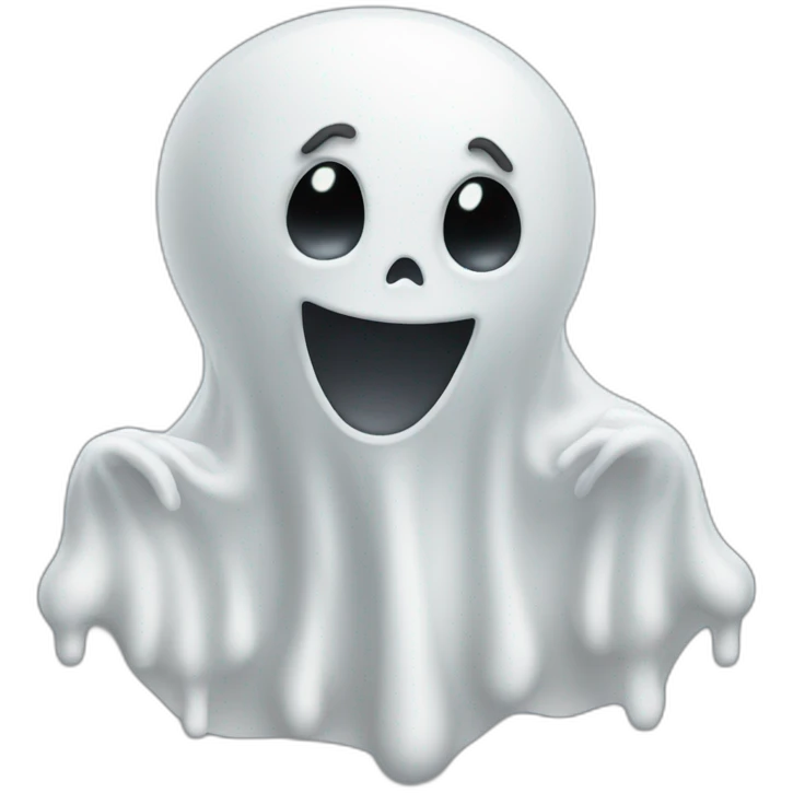 Ghost with honking milkers emoji