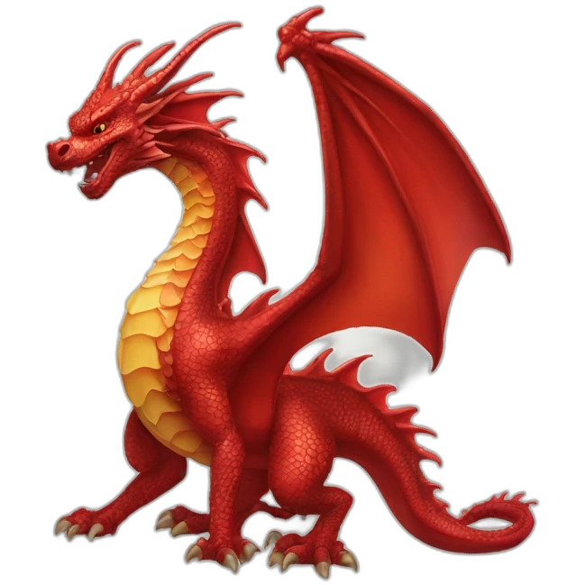 red-dragon-with-four-perls emoji
