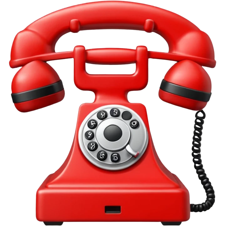 kırmızı cep telefonu emoji