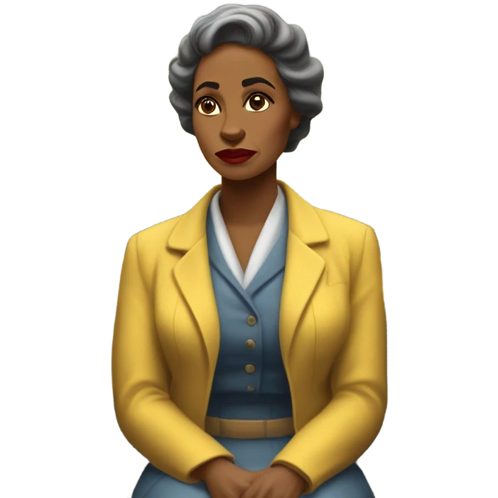 black rosa parks in yellow bus  emoji
