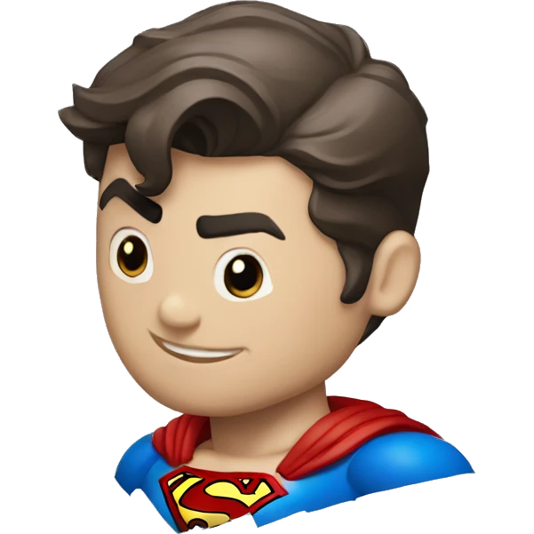 superman con rayos brillantes emoji