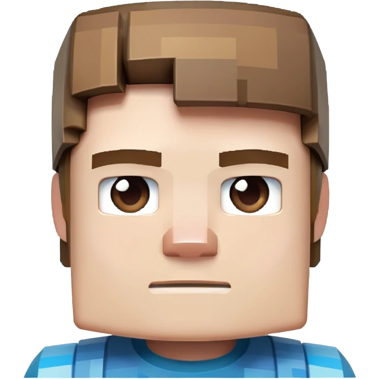Minecraft steve emoji