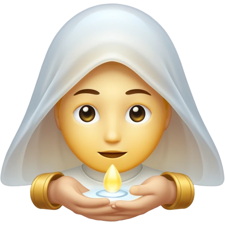 a light being all white emoji