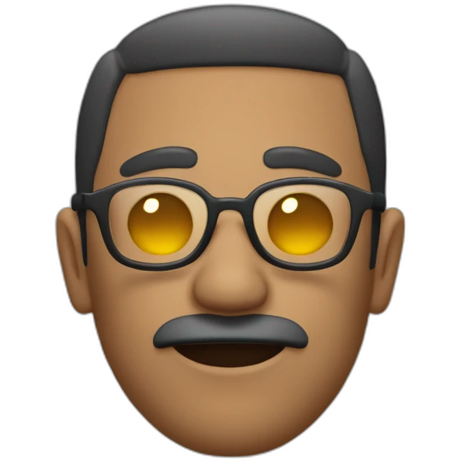 Anestesiologo hombre con lentes sin bigotes pelo corto piel trigueña  emoji