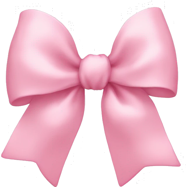 light pink bow on light pink bow emoji