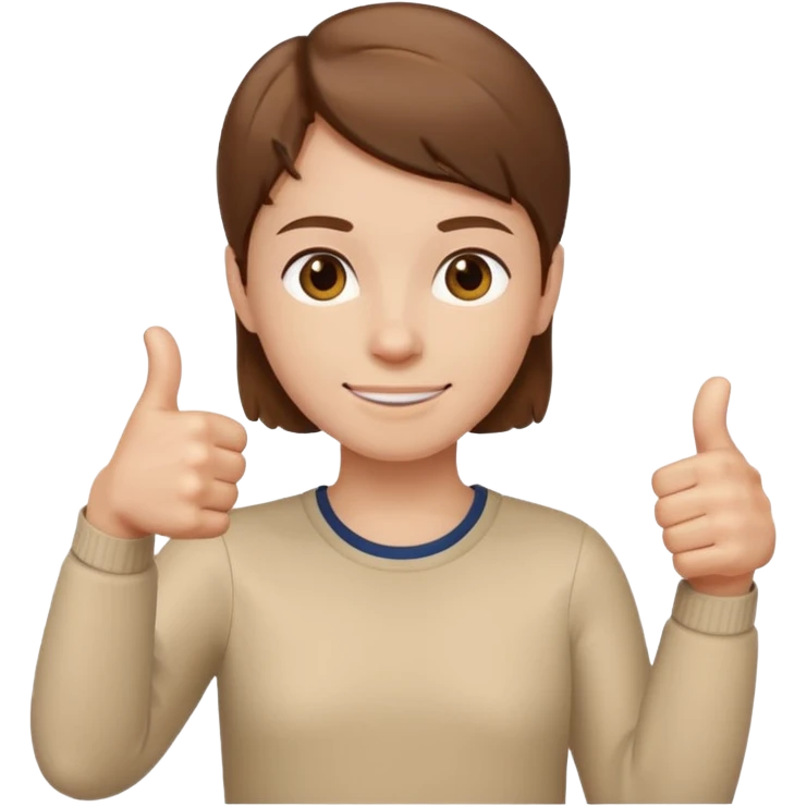 thumbs up light beige sleeve emoji