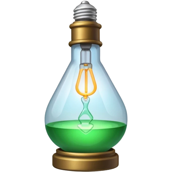 alchemist character lightbulb replaced by glowing vial emoji