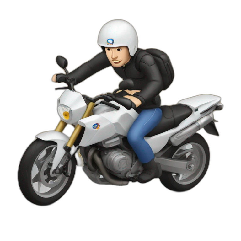 zidane sur une moto emoji