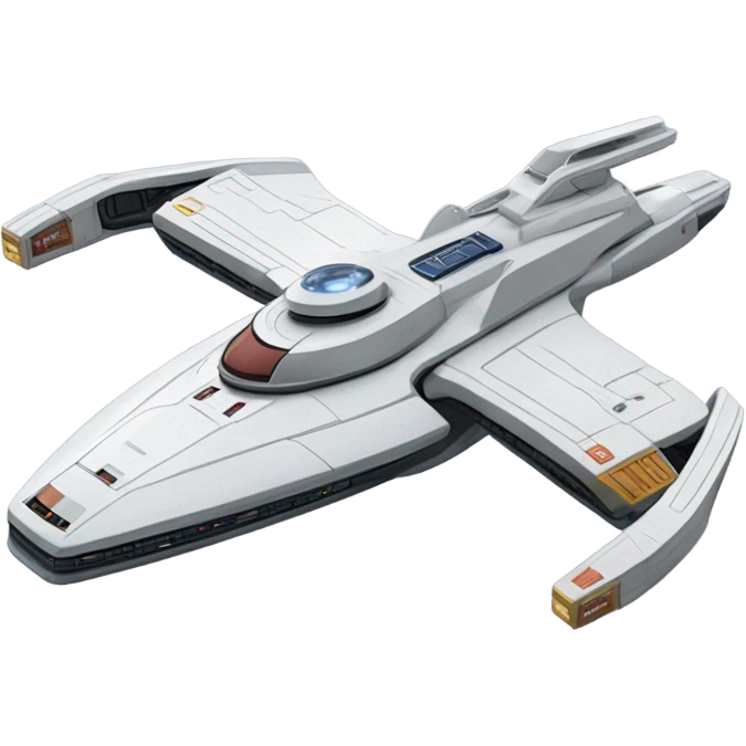 Star Trek  Enterprise ncc-1701 with 2 warp nacelles emoji