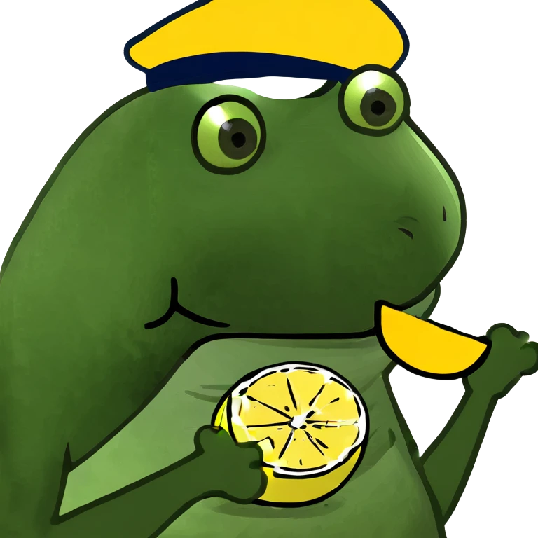 In eine Zitrone beißen  emoji
