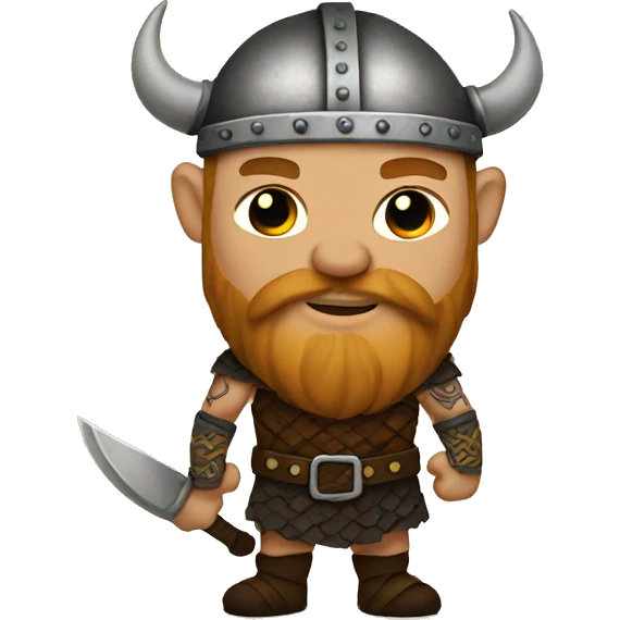 Viking with tattoos  emoji