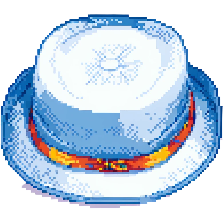 Синяя панамка со шнурком, no background emoji