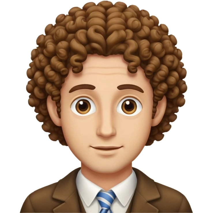 Jewish man with curls emoji