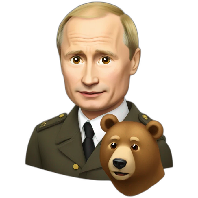 putin with a bear emoji
