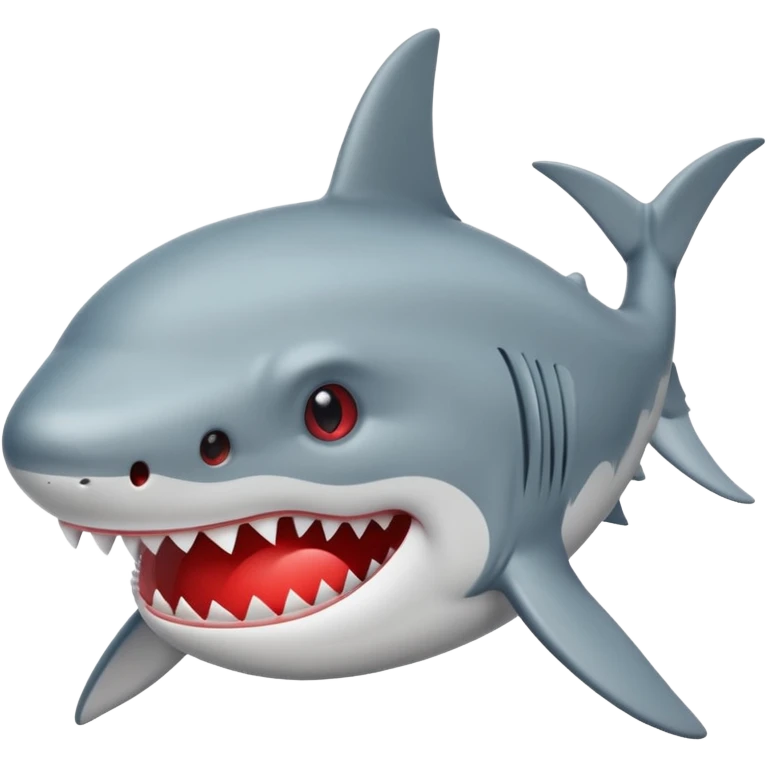 Crea un tiburón con ojos de corazón emoji