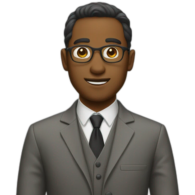 Smart person emoji