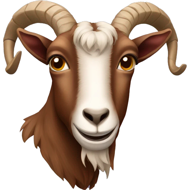 Brown goat emoji
