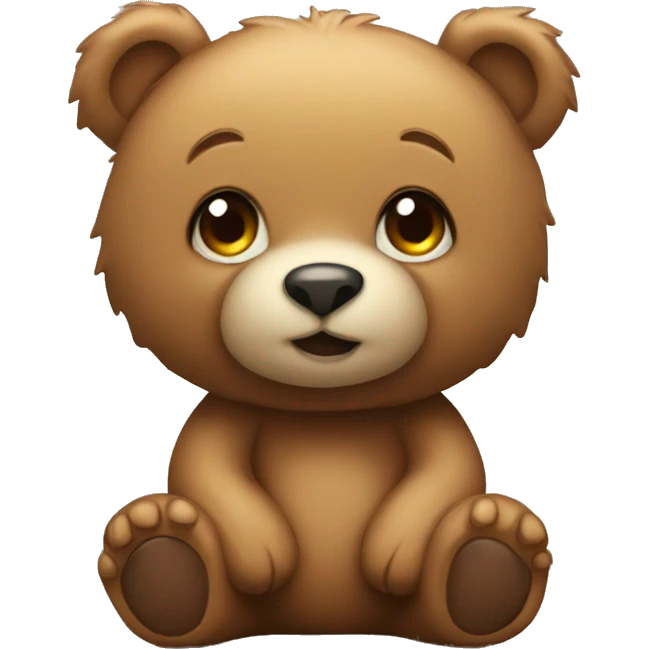 a cute tedy bear emoji